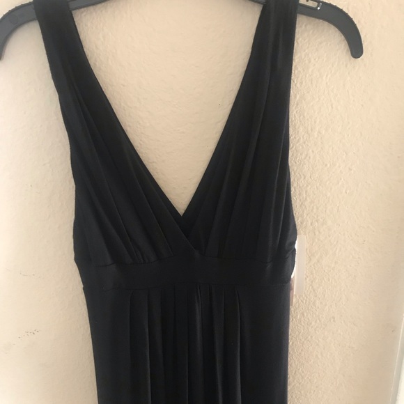 New AQUA Bloomingdales Empire Waist Maxi Dress XS - Picture 3 of 5